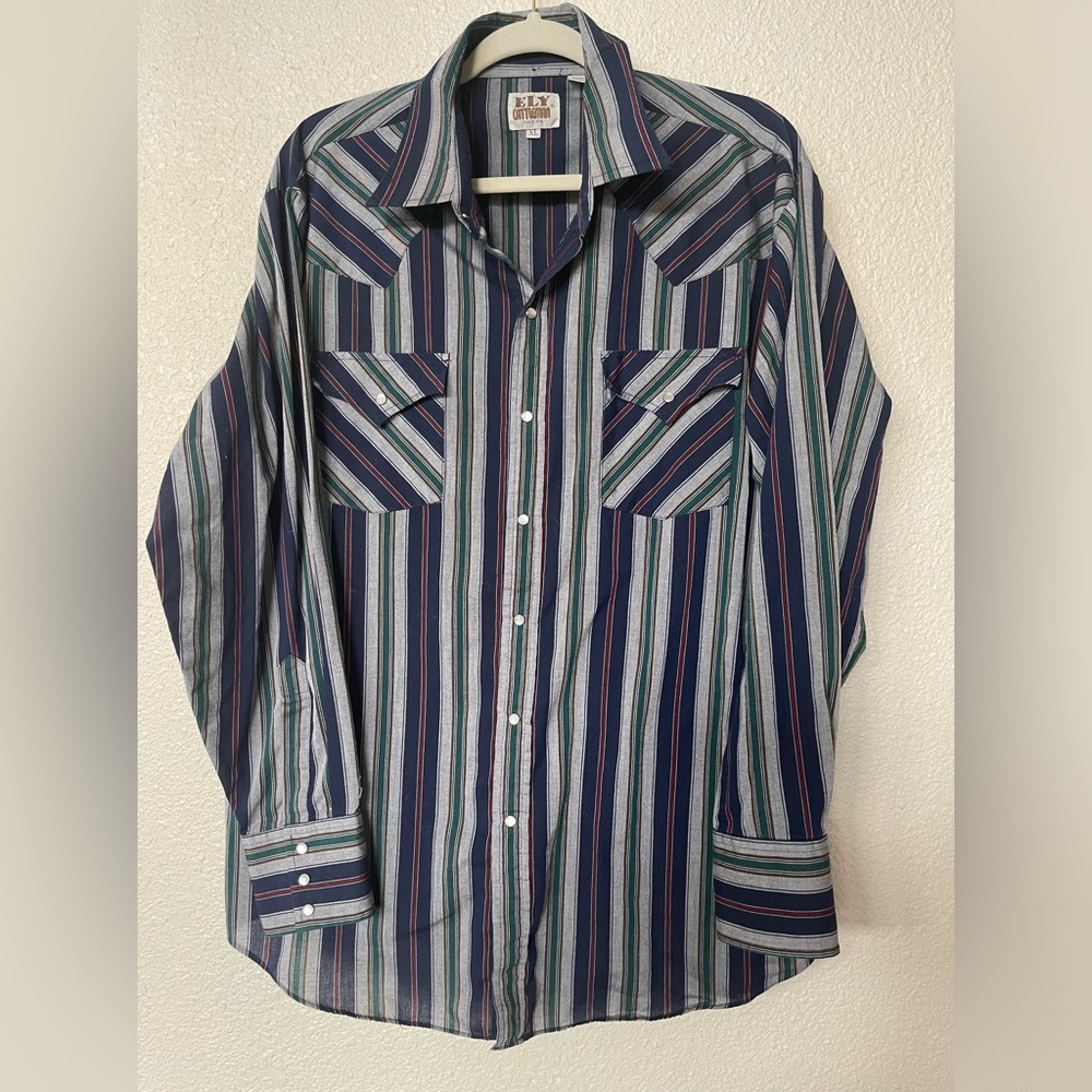 Men’s Vintage Ely Cattlemen Pearl Snap- XL